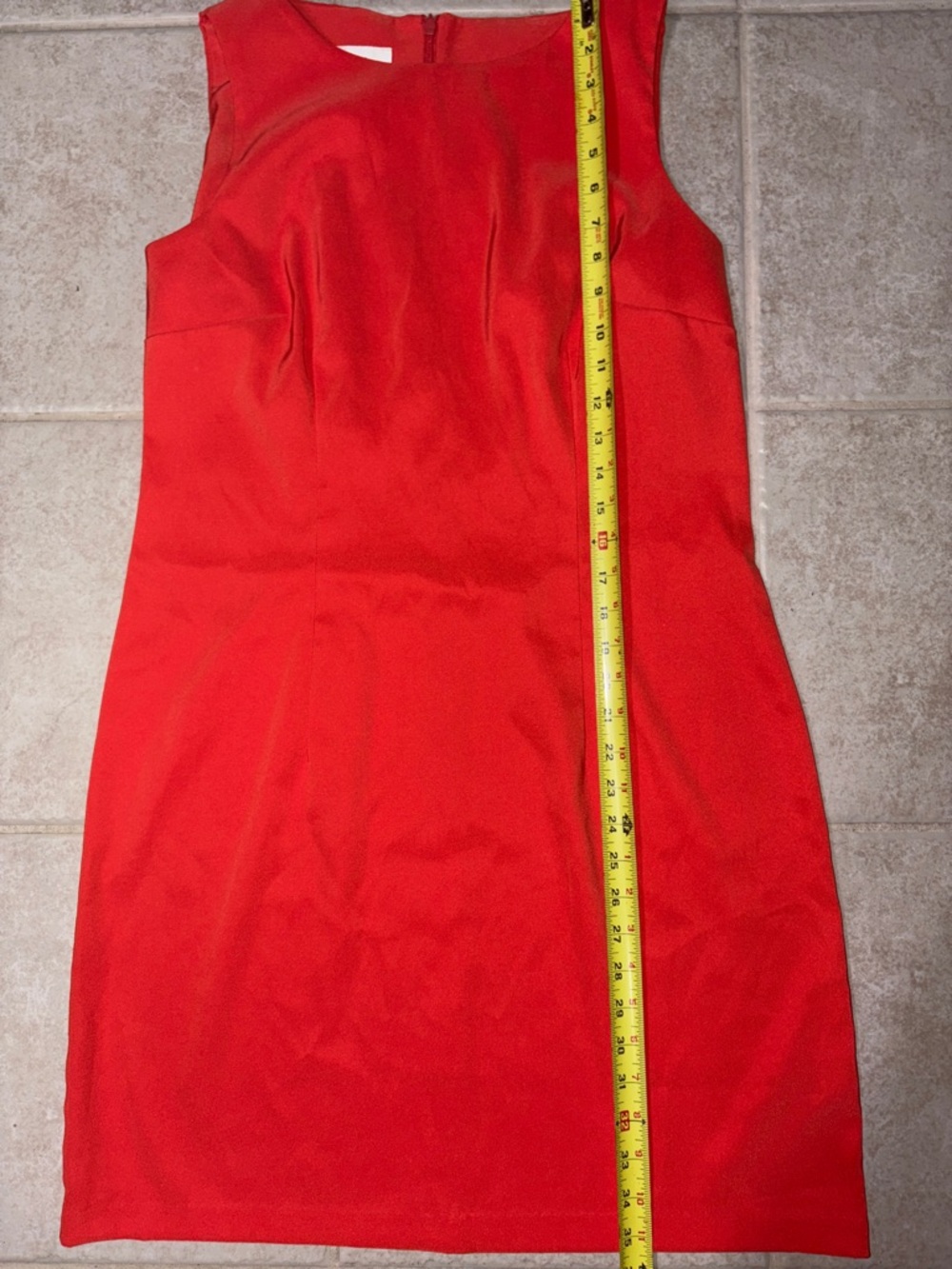 Alyx Sleeveless Orange Mini Sheath Dress